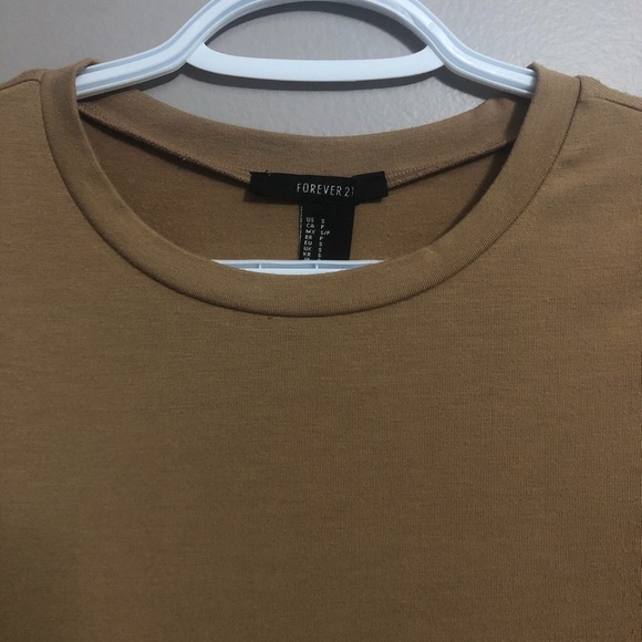 Tan long sleeve top with lace up sides - Picture 4 of 4